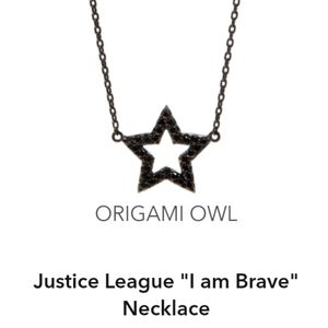Justice League "I Am Brave" necklace